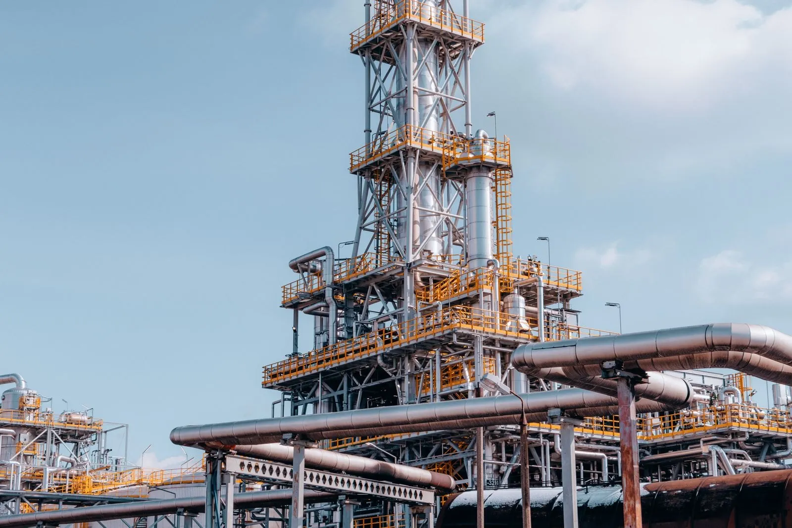 Oil refinery process plant